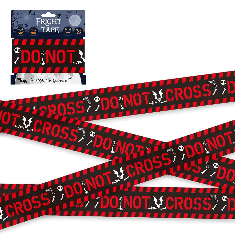 Spooktacular Warning Tape + Buy one, get a FREE Spider Web