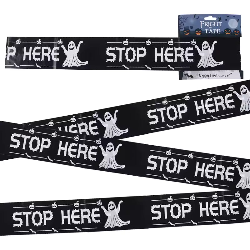 Spooktacular Warning Tape + Buy one, get a FREE Spider Web