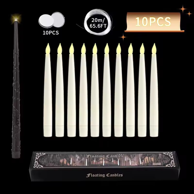 Floating Candles w/ Magic Wand