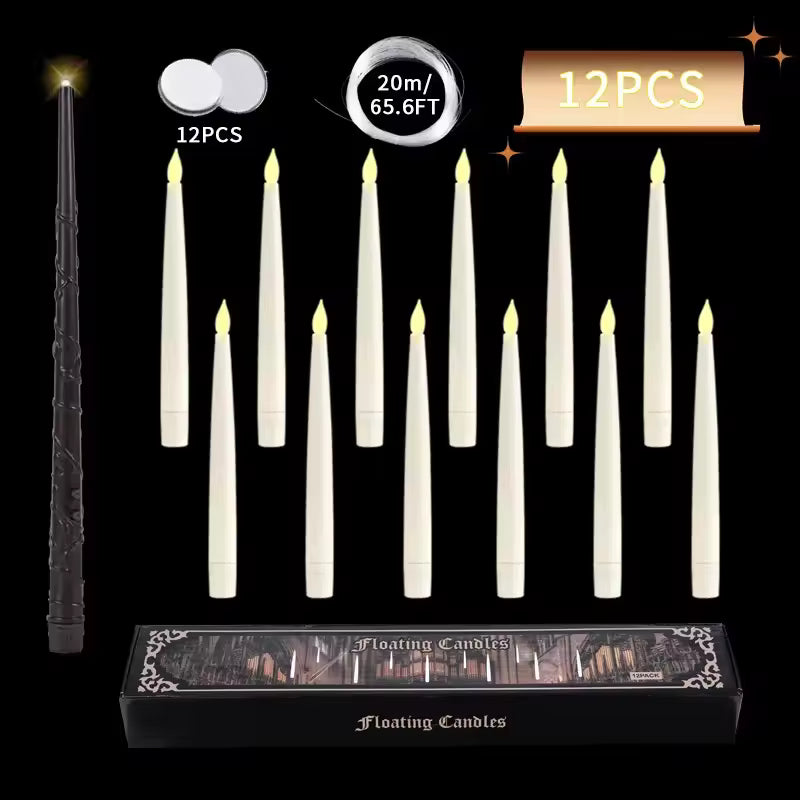 Floating Candles w/ Magic Wand