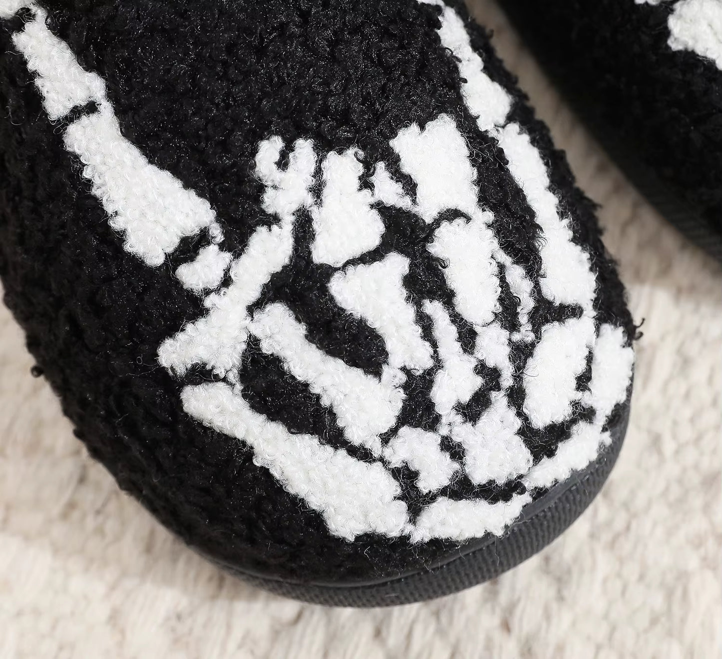 Skull Finger Plush Slippers
