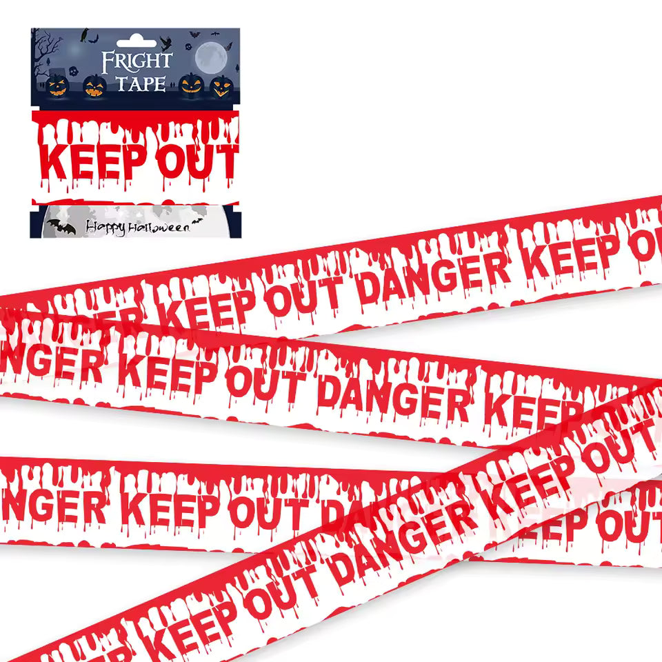 Spooktacular Warning Tape + Buy one, get a FREE Spider Web