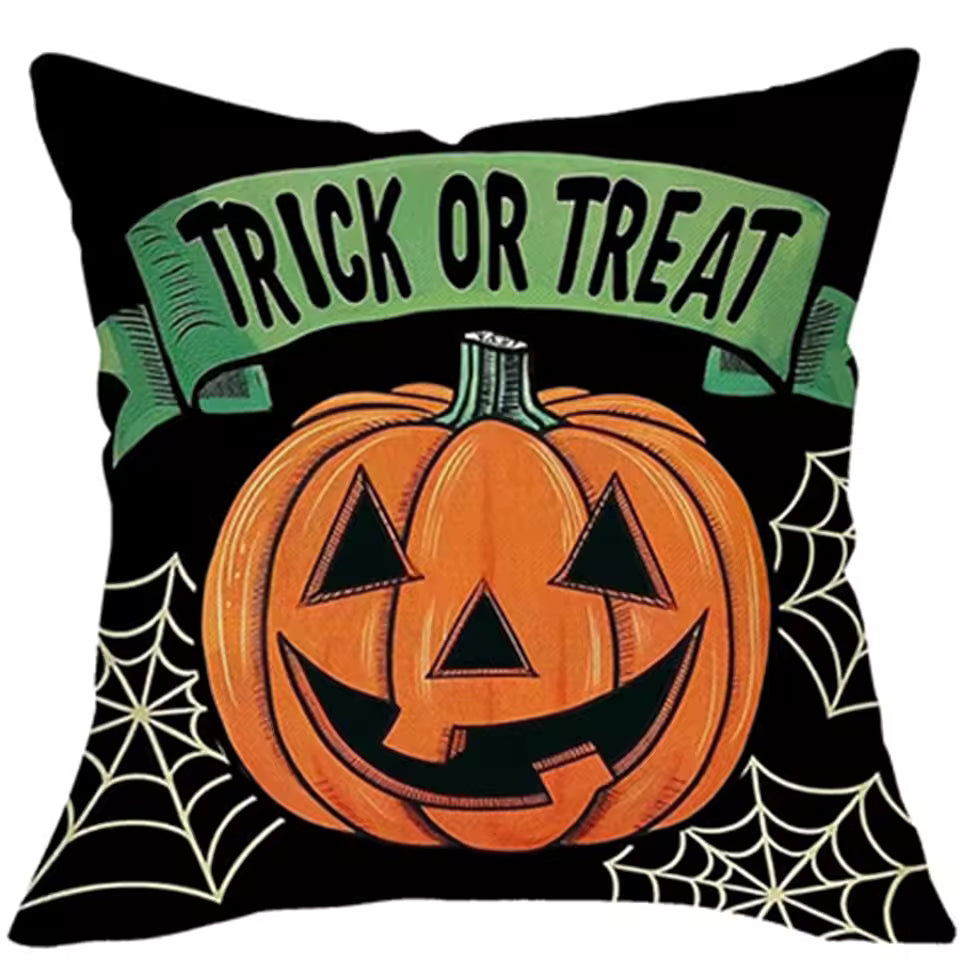 Spooky Hallowen Pillow Cover