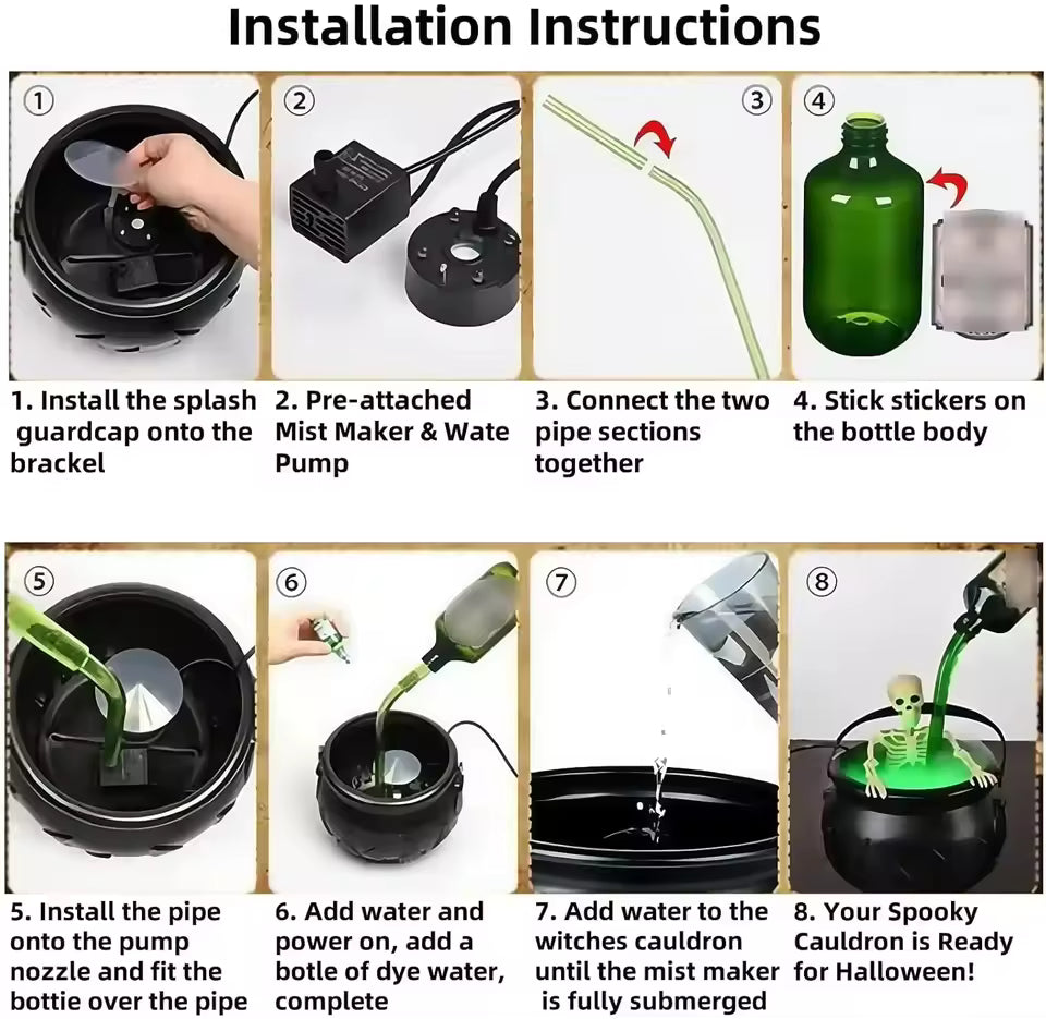 Magic Wizard Bowl & Floating Bottle Diffuser