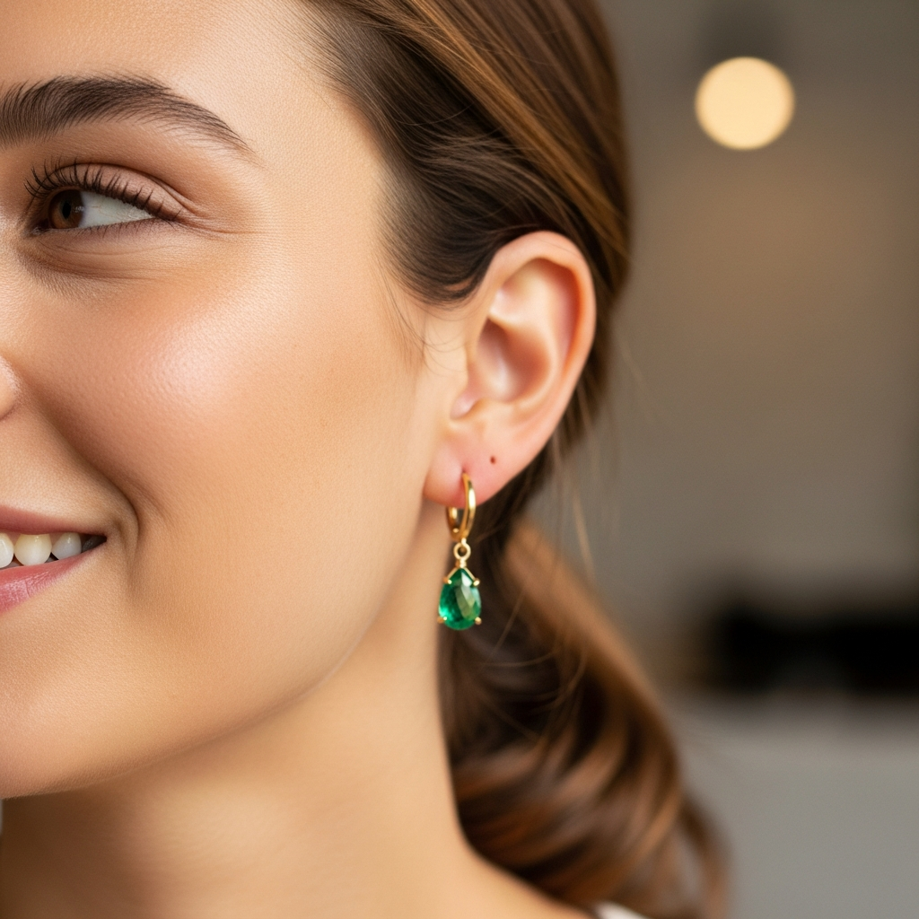 "Princess" Hoop Earrings