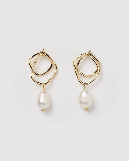 "Sea" Pearl Earrings